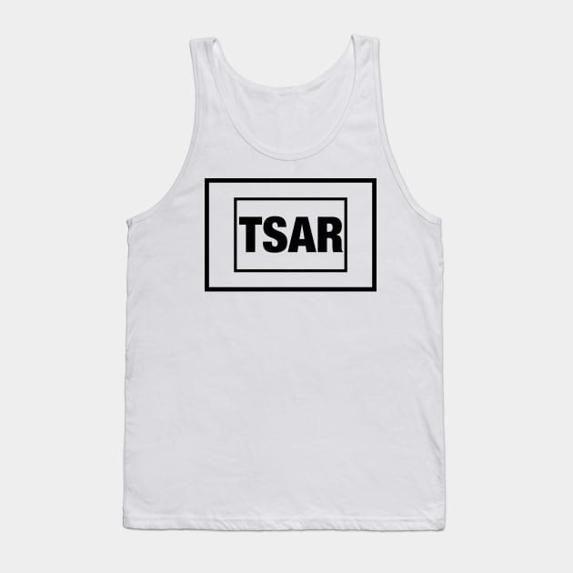 The Russian word " TSAR "(it's like an Emperor))) in English transcription Tank Top by Inch